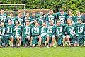 Meisterlich: Das Lacrosse-Team der SG Würzburg/Erlangen mit (stehend von links): Felix Blersch, Anton Raiser, Adrian Tamm, Alexander Müssig, Andreas Beck, Florian Pinzner, Manuel Häußler, Thomas Niepel, Robert Hofmockel, Christoph Link, Sebastian Esche, Martin Süß, Christian Heitmann, Philipp Beck, Ovi Jiménez Martín, Steffen Jakel; (kniend von links): Moritz Klett, Gerd Kaiser, Marco Moser, Sebastian Rödig, Matthias Stolte, Mathis Dollinger, Peter Wittmann, Markus Heß, Patrick Feeney, Lukas Gabel, Charly Kusch und Philipp Uebe. Es fehlt: Johannes Pfundt.