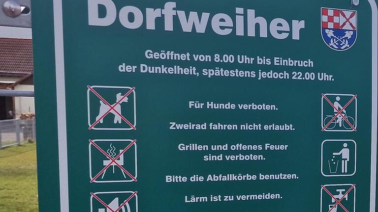 Was alles am Dorfweiher nicht erlaubt ist.       -  Was alles am Dorfweiher nicht erlaubt ist.