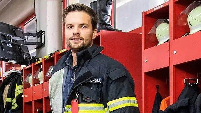 Moritz Hornung, 25, ist der Pressesprecher der Freiwilligen Feuerwehr Volkach.