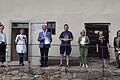'Mensch inklusive': Das Fränkische Freilandmuseum Fladungen wurde für die erfolgreiche Teilnahme am Lebenshilfe-Projekt ausgezeichnet. Im Bild (von links) Eva Hartmann (Projektleiterin 'Mensch inklusive bei der Lebenshilfe Schweinfurt), Ariane Weidlich (Museumsleiterin), Bezirkstagspräsident Erwin Dotzel (Zweckverbandsvorsitzender), Aaron Marschall (Museumsmitarbeiter 'Mensch inklusive'), Eva Böhm (stellvertretende Landrätin), Karin Renner (bezirkliche Behindertenbeauftragte und Zweckverbandsrätin) und Ramona Nürnberger (Fachstelle für Senioren und Menschen mit Behinderung des Landkreises).