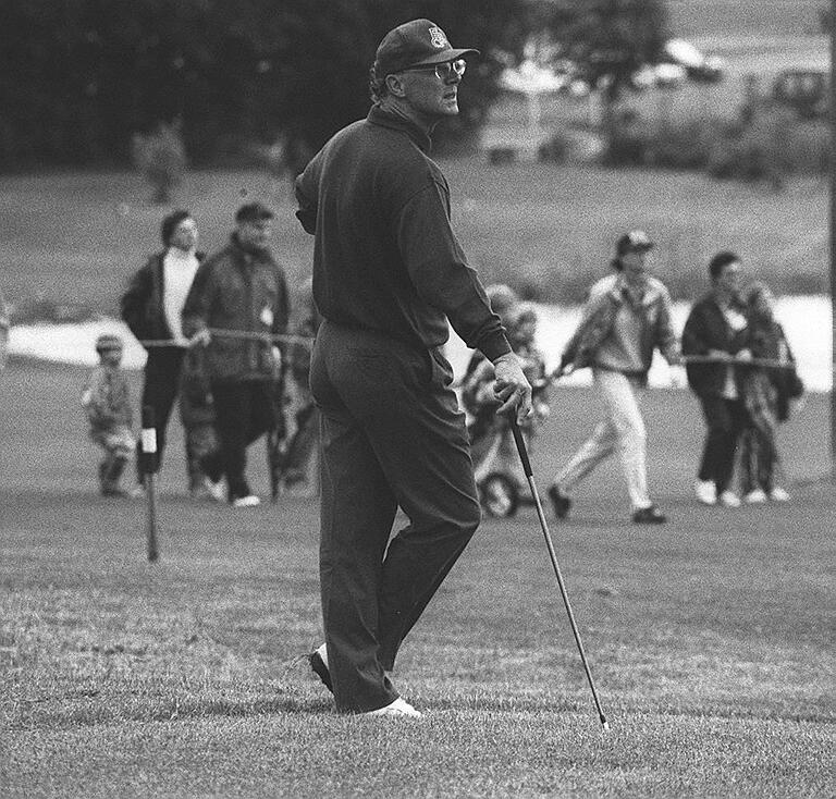 Franz Beckenbauer golfte 1997 mit den Schneeforschern auf dem im Jahr zuvor eröffneten Golfplatz in Maria Bildhausen.