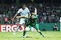 Fussball, DFB-Pokal, 1. FC Schweinfurt 05 - FC Schalke 04       -  Der Schalker Abdul Rahman Baba (links) im Zweikampf mit Schweinfurts Abwehrspieler Philipp Messingschlager