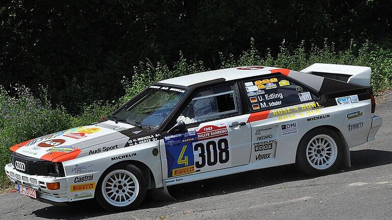 Mit Allradantrieb geht es leichter: Ein Audi Coupe Cuattro aus den 1980-er Jahren.