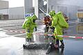 Die Feuerwehr Marktheidenfeld absolvierte eine Gefahrengutübung.