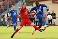 Dominik Ebert (links), hier auf einem Archivbild mit Mamadou Bah vom ASV Rimpar, wird zur neuen Saison den FC Fuchsstadt verlassen und sich dem TSV Karlburg anschließen.