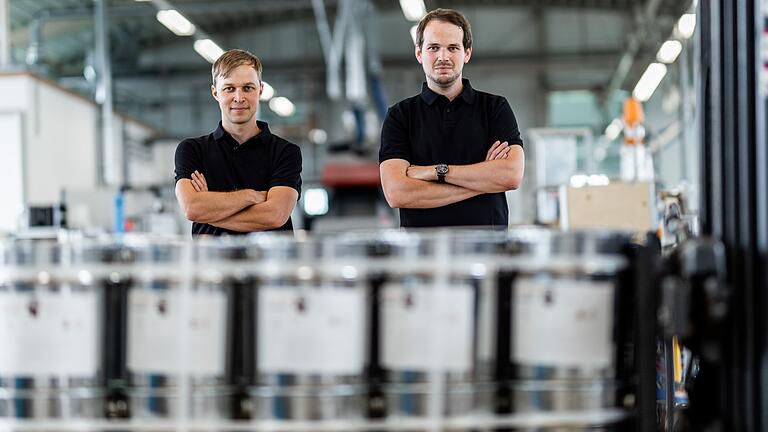 Bekommen viel Geld von Investoren: Christian Staudigel (links) und Christian Fischer sind die Geschäftsführer der Würzburger Headmade Materials GmbH, die auf 3D-Druck spezialisiert ist.