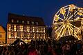 Das Riesenrad ist neu beim Volkacher Winterzauber und war am ersten Tag gleich der Publikumsmagnet.