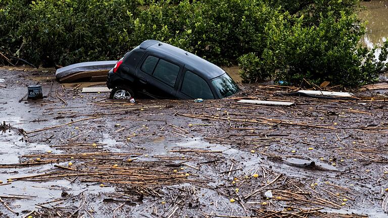Überflutungen in Spanien       -  Große Schäden sind zu beklagen.