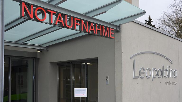Der Eingangsbereich der Zentralen Notaufnahme im Leopoldina-Krankenhaus in Schweinfurt. Der Eingangsbereich der Zentralen Notaufnahme im Leopoldina-Krankenhaus in Schweinfurt.