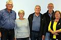 Neuwahlen beim Partnerschaftsverein Bergtheim. Von links: Vorsitzender Wolfgang Dobler, Kassenführerin Petra Barthelmes, zweiter Vorsitzender Konrad Schlier, Kassenprüfer Diethard Reusch und Schriftführerin Ruth Prokopf.
