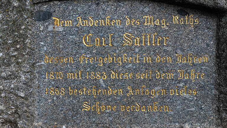 Carl Sattler legte den Grundstein für die Parkanlage. Carl Sattler legte den Grundstein für die Parkanlage.