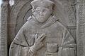 Jacob Pfeffer (hier sein Grabstein in der Erlöserkirche) war der Gerolzhöfer Pfarrer in der Kindheit von Caspar Klee.