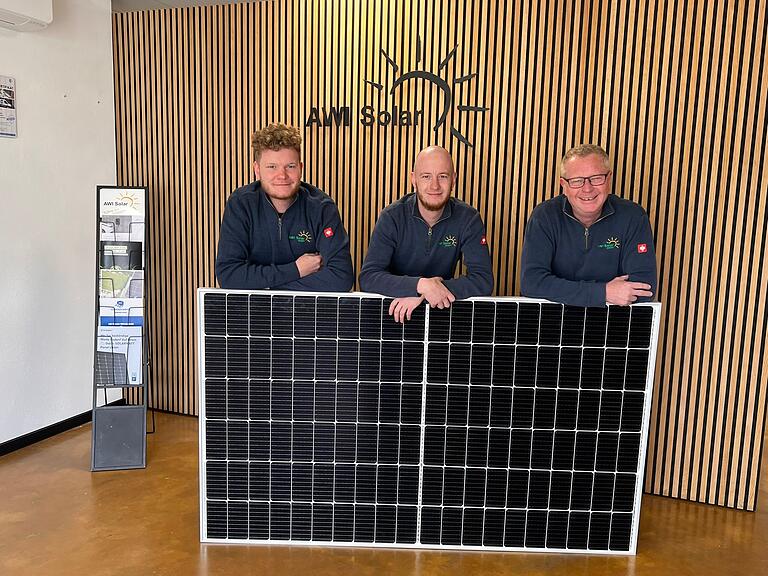 Stephan, Philipp und Armin Winterstein haben sich der Sonnenenergie verschrieben.