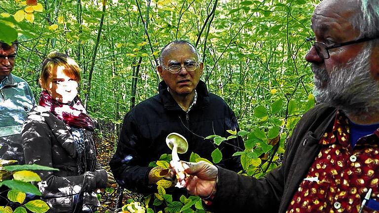 Rudi Markones in seinem Element: Im Wald erklärte er die faszinierende Welt der Pilze.