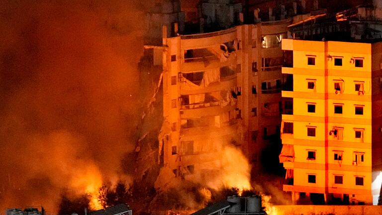 Nahostkonflikt  - Beirut       -  Erneut werden die Vororte von Beirut Ziel von Luftangriffen.