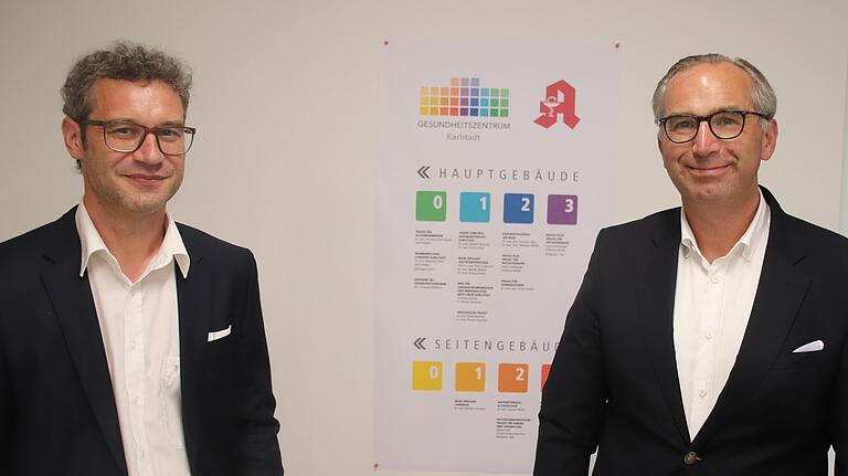  Dr. Johannes Kromczynski und Dr. Alexander Weigand, die zwei Hauptverantwortlichen des Gesundheitszentrums Karlstadt. Dr. Johannes Kromczynski und Dr. Alexander Weigand, die zwei Hauptverantwortlichen des Gesundheitszentrums Karlstadt.