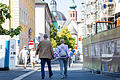 Der südliche Bischofshut wird zum Sanierungsgebiet. Auch eine Neuordnung von Hofstraße (im Bild) und Paradeplatz zur Verbesserung der Aufenthaltsqualität auf der Touristenachse zwischen Residenz und Dom steht dabei auf dem Plan.