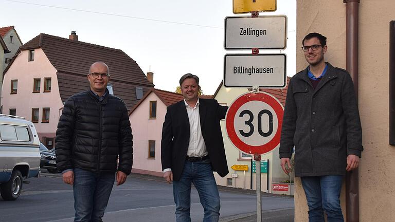 Freude herrscht bei den Bürgermeistern Volker Hemrich (Urspringen), Stefan Wohlfahrt (Zellingen-Duttenbrunn) und Johannes Albert (Roden) über die temporäre Geschwindigkeitsbeschränkung. Freude herrscht bei den Bürgermeistern Volker Hemrich (Urspringen), Stefan Wohlfahrt (Zellingen-Duttenbrunn) und Johannes Albert (Roden) über die temporäre Geschwindigkeitsbeschränkung.