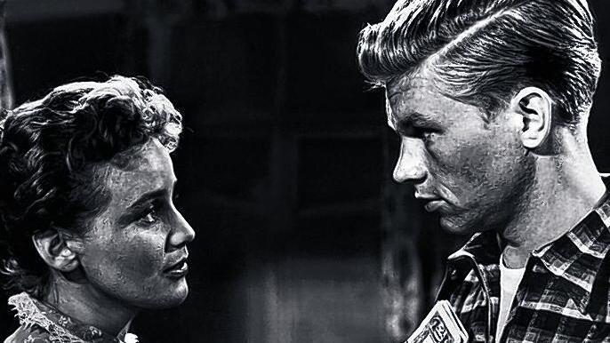 Mit Maria Schell in &bdquo;Solange Du da bist&ldquo; (1953).