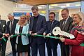 Bei der Eröffnungszeremonie (von links): Xaver Frauenknecht, Vorsitzender des Vorstandes der Sozialstiftung Bamberg, Landrat Johann Kalb, Karin Baumüller-Söder, Landtagsabgeordneter Holger Dremel, Ministerpräsident Markus Söder, Gesundheits- und Pflegeminister Klaus Holetschek, Oberbürgermeister Andreas Starke, Staatministerin für Europaangelegenheiten und Internationales Melanie Huml