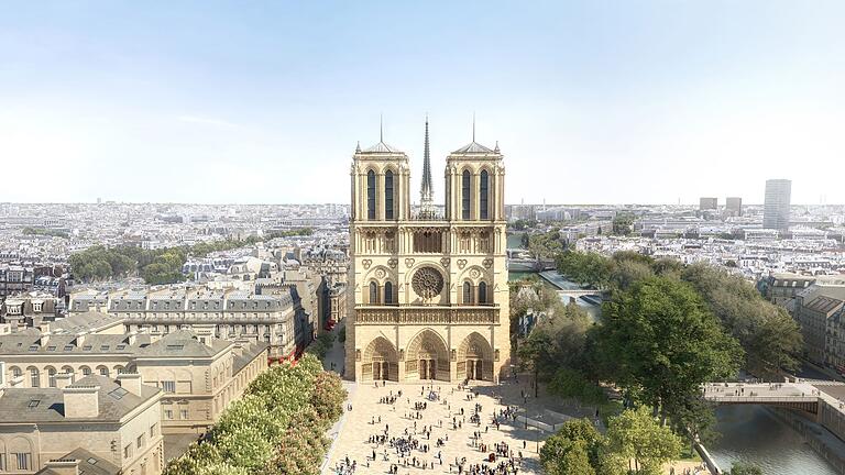 Neugestaltung des Notre-Dame Umfelds       -  Notre-Dame Vorplatz: Bäume statt Parkplatz