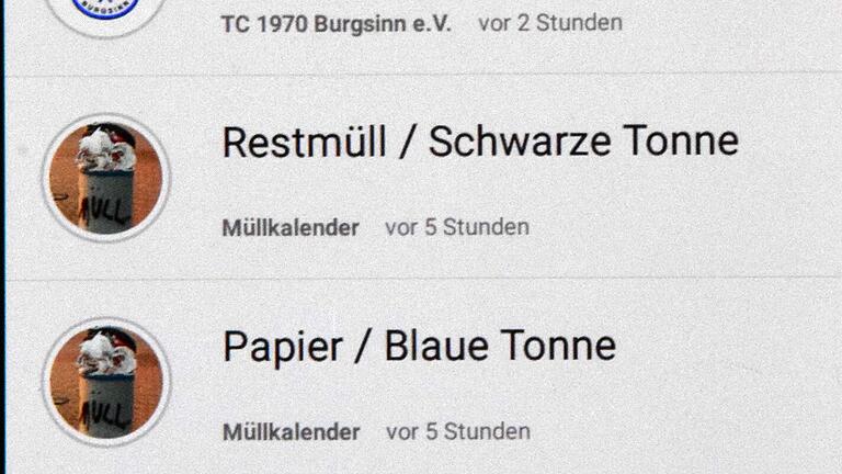 Burgsinn-App: Der Nachrichtenstrom der im Testlauf bereits funktionierenden App. Burgsinn-App: Der Nachrichtenstrom der im Testlauf bereits funktionierenden App.