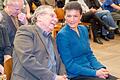 Haben jetzt gemeinsam 'Die Linke' verlassen:&nbsp; Sahra Wagenknecht und der Schweinfurter Bundestagsabgeordnete Klaus Ernst. Das Foto zeigt sie bei einer Veranstaltung der Linken im März in Schweinfurt.&nbsp;