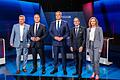 Spitzenkandidaten Nationalratswahl in Österreich       -  Vizekanzler Werner Kogler (l-r), SPÖ-Chef Andreas Babler, Bundeskanzler Karl Nehammer, FPÖ-Chef Herbert Kickl und Neos-Chefin Beate Meinl-Reisinger.