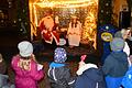 Weihnachtsmann und Christkind nahmen im Weihnachtspostamt in Uffenheim die Wunschpost der Kinder entgegen.
