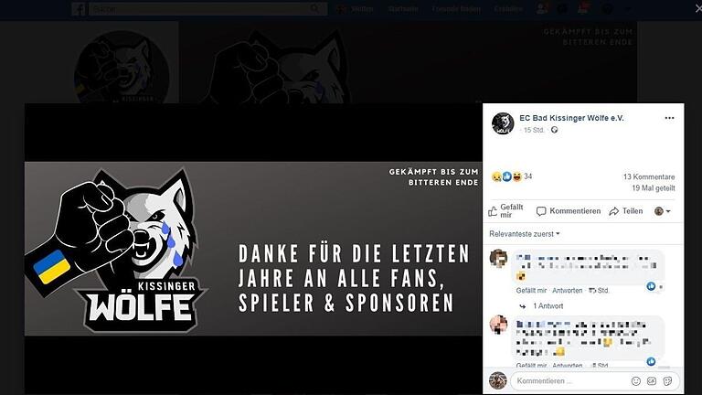 Feierabend bei den Kissinger Wölfen. Bildnachweis: Screenshot Facebook-Seite Kissinger Wölfe - Feierabend bei den Kissinger Wölfen. Bildnachweis: Screenshot Facebook-Seite Kissinger Wölfe Feierabend bei den Kissinger Wölfen. Bildnachweis: Screenshot Facebook-Seite Kissinger Wölfe - Feierabend bei den Kissinger Wölfen. Bildnachweis: Screenshot Facebook-Seite Kissinger Wölfe