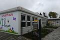 Das Kinderhaus 'Flora' in Haßfurt, das im Herbst 2022 eröffnet wurde, besteht aus Wohncontainern. So ähnlich könnte auch eine Lösung zur kurzfristigen Schaffung von Kinderbetreuungsplätzen in Gerolzhofen aussehen. Die Stadt Haßfurt hat in den Container-Kindergarten eigenen Angaben nach rund eine Million Euro investiert.