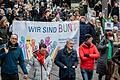 Rund 10 000 Menschen protestierten bereits am vergangenen Samstag in Würzburg gegen Rechtsradikalismus und für die Demokratie.