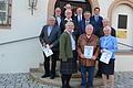 Auf dem Foto von links: Werner Heimrich, 1. Vorsitzender Bernd Ehrlitzer, Ursula Dietz, Leo Jäger, 2. Vorsitzender Manfred Dütschke, 2. Bürgermeister Edwin Hußlein, Walter Korn, Rolf Trög, Landrat Florian Töpper, Pfarrer Martin Oeters und Magda Schickram. Horst Schabel fehlte entschuldigt.