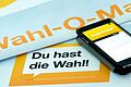 Wer den Wahl-O-Mat per Handy-App oder am Computer durchspielt, kann testen, mit welchem Parteiprogramm er am meisten übereinstimmt.