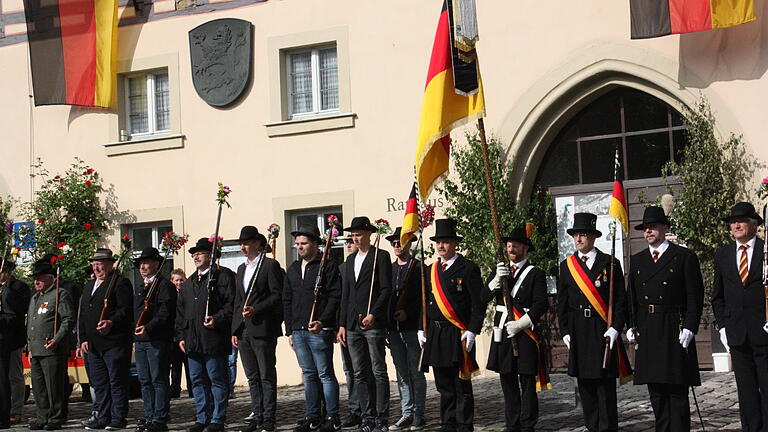 Auszug der Königsberger Bürgerwehr am Pfingstdienstag.