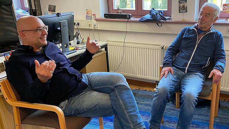 Markus Till (links) und Bernhard Roth klären über das Thema Aufmerksamkeitsstörungen auf. Markus Till (links) und Bernhard Roth klären über das Thema Aufmerksamkeitsstörungen auf.