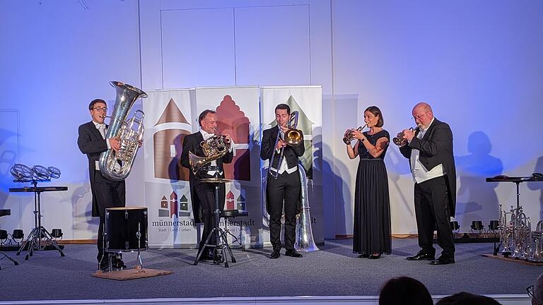 „Harmonic Brass“ brillierten in der Alten Aula in Münnerstadt.       -  „Harmonic Brass“ brillierten in der Alten Aula in Münnerstadt.