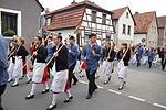 Ein prächtiger Festzug, organisiert von den Jungbauern, war am Erntedanksonntag in Sennfeld zu sehen. Am Plan wurde anschließend getanzt.