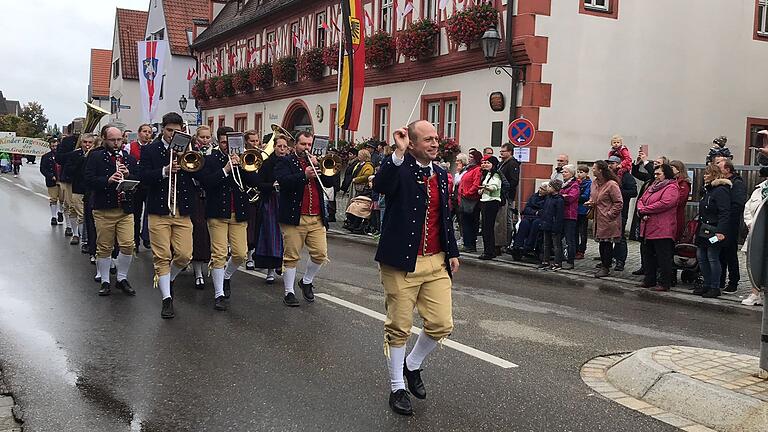 Der Erntedankumzug in Grafenrheinfeld.