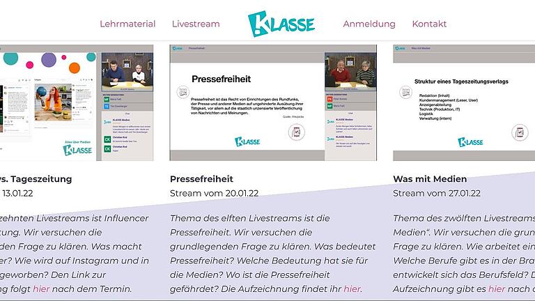 Am Donnerstag, 24. März, findet der nächste KLASSE!-Livestream statt.