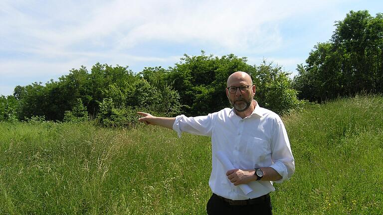 Bauamtsleiter Oliver Graumann im Deuster-Areal. Dort soll das neue Staatsarchiv entstehen. Während für den Bau selbst der Freistaat zuständig ist, muss sich die Stadt Kitzingen um die Gestaltung der Außenanlagen kümmern.