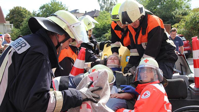 Beim Tag der offenen Tür wird die Freiwillige Feuerwehr Gerolzhofen auch Schauübungen abhalten.