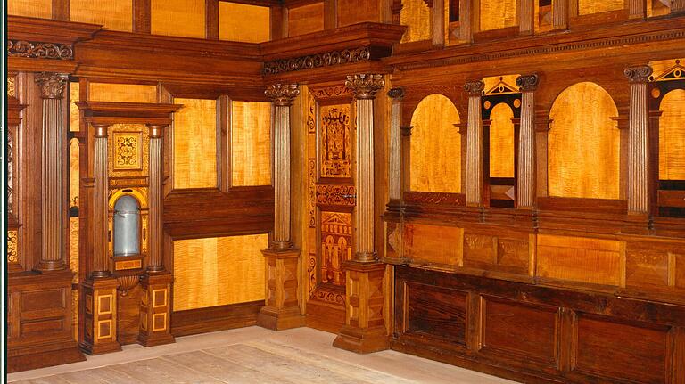 Die 'Höllricher Stube': Getäfel aus dem Schloss Höllrich ist im Kunstgewerbemuseum Berlin ausgestellt.&nbsp;