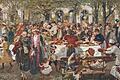 Das Morgenbüffet der Feinbäcker von Adolph von Menzel (1893) zeigt die Kissinger Kurgesellschaft. Damals kam jeder fünfte Gast aus dem Ausland. Quelle: Stadtarchiv Bad Kissingen/Sammlung Reinisch       -  Das Morgenbüffet der Feinbäcker von Adolph von Menzel (1893) zeigt die Kissinger Kurgesellschaft. Damals kam jeder fünfte Gast aus dem Ausland. Quelle: Stadtarchiv Bad Kissingen/Sammlung Reinisch