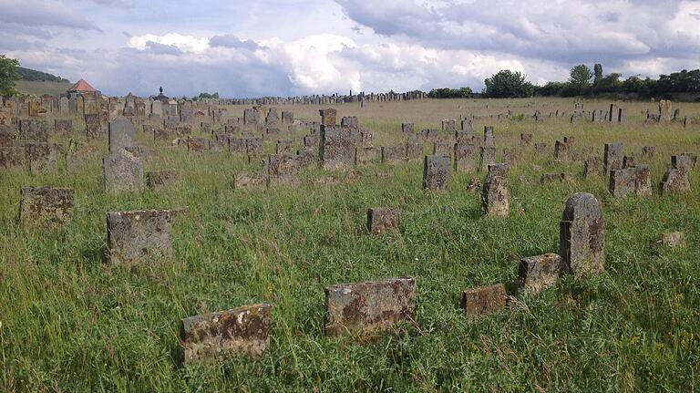 Der jüdische Friedhof in Rödelsee. Der jüdische Friedhof in Rödelsee.