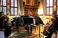 Das &bdquo;K.u.K. Klavierquartett Bad Königshofen&rdquo; gehört ebenso zur Tradition des Serenadenkonzertes am 3. Oktober im Schloss Friesenhausen, wie der &bdquo;Grüne Veltliner&rdquo; in der Pause.
