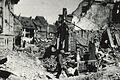 Ein Foto vom zerstörten Kitzingen nach dem Luftangriff vom 23. Februar 1945.