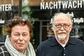 Zwei Experten für fränkische Küche sind Christine Jaeger, ehemalige Küchenchefin Gasthaus zum Falken in Mainbernheim und Wolfgang Mainka, Metzgerssohn und Würzburger Nachtwächter.
