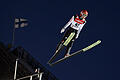 Tagesbestweite       -  Markus Eisenbichler sprang im zweiten Durchgang die Tagesbestweite von 100,5 Metern. Foto: Jussi Nukari