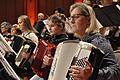 Traditionell präsentierte sich das Akkordeonorchester der Städtischen Musikschule unter der musikalischen Leitung von Michael Lukaszcyk beim Elternkonzert des Jugendmusikkorps.  Peter Klopf       -  Traditionell präsentierte sich das Akkordeonorchester der Städtischen Musikschule unter der musikalischen Leitung von Michael Lukaszcyk beim Elternkonzert des Jugendmusikkorps.  Peter Klopf